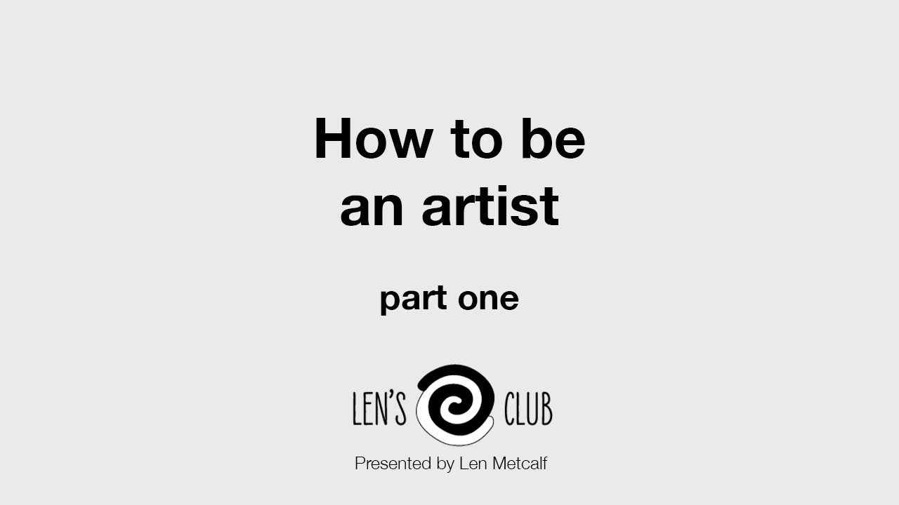 PR20 How to be an Artist - Part 1