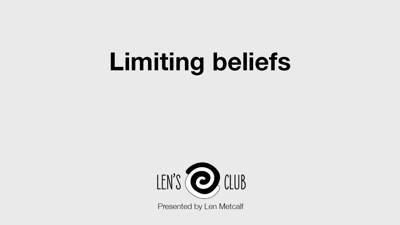 PR38 Limiting Beliefs