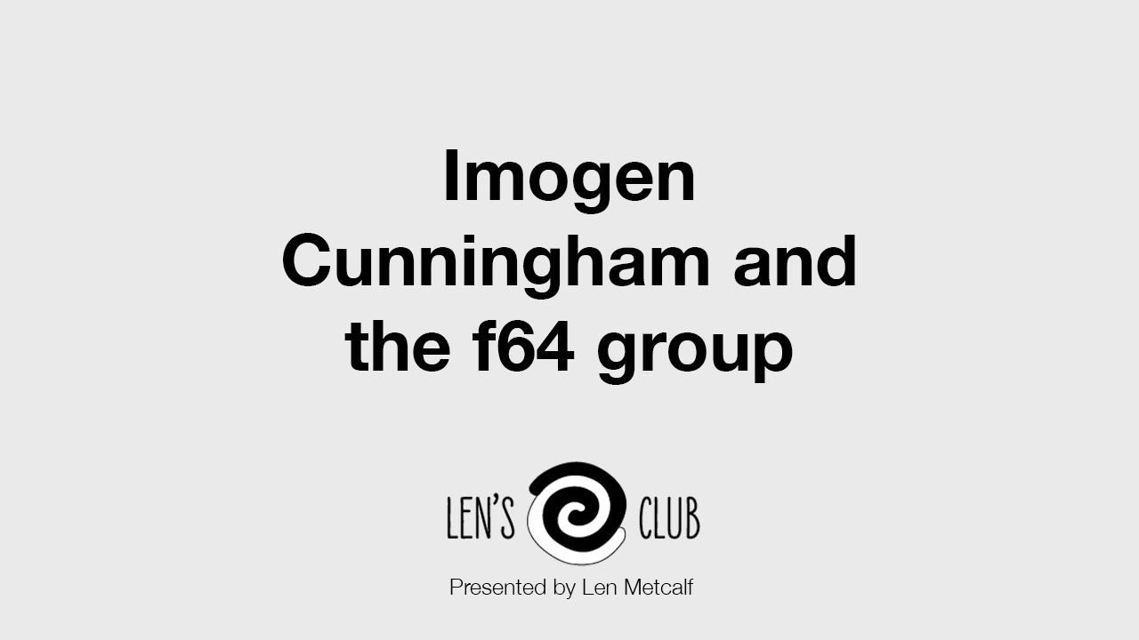 PR53 Imogen Cunningham and the f64 group