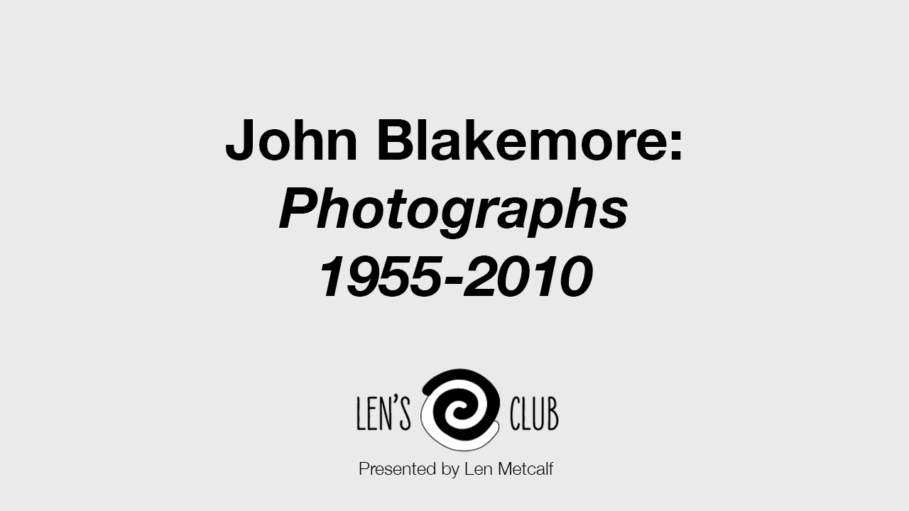 BR28 John Blakemore: Photographs 1955-2010