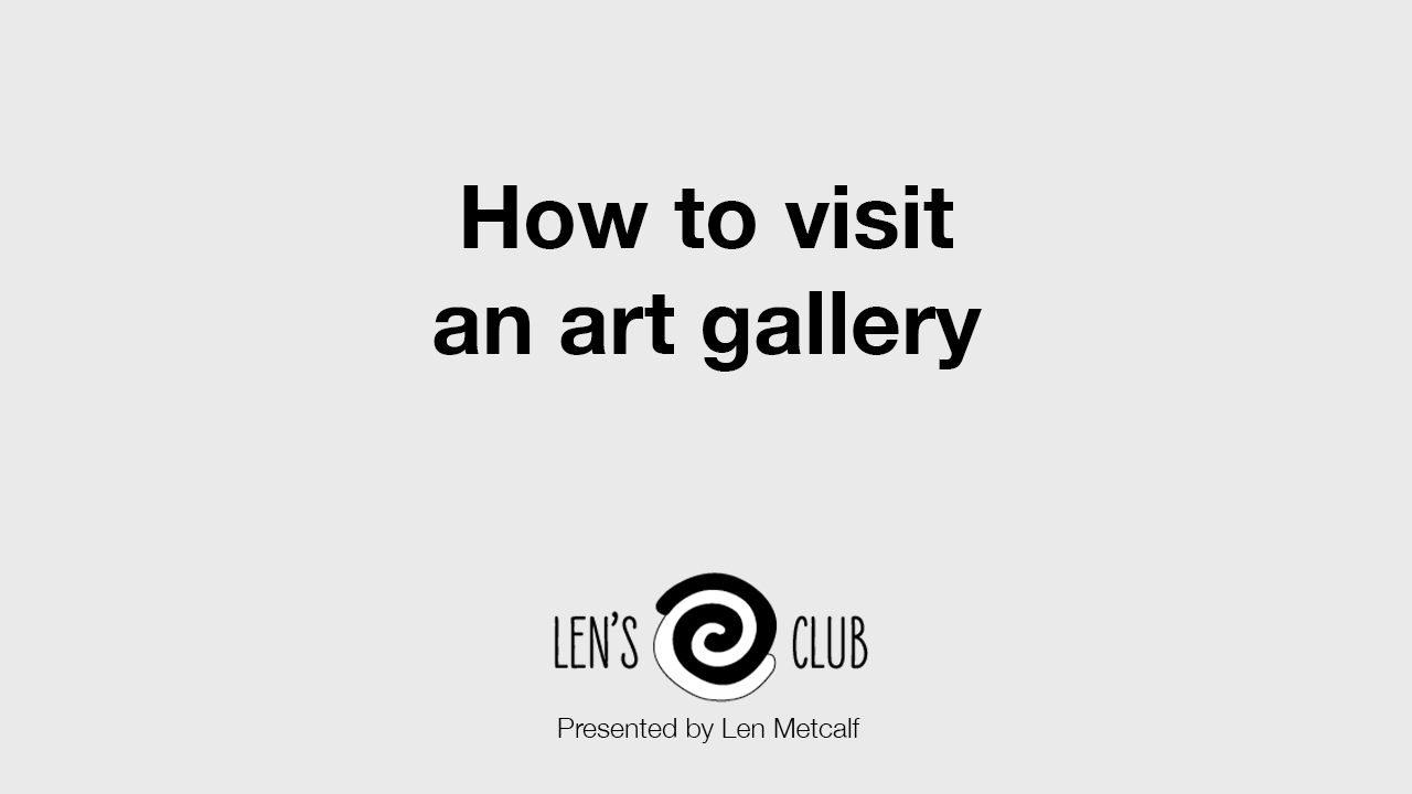 PR60 How to visit an art gallery