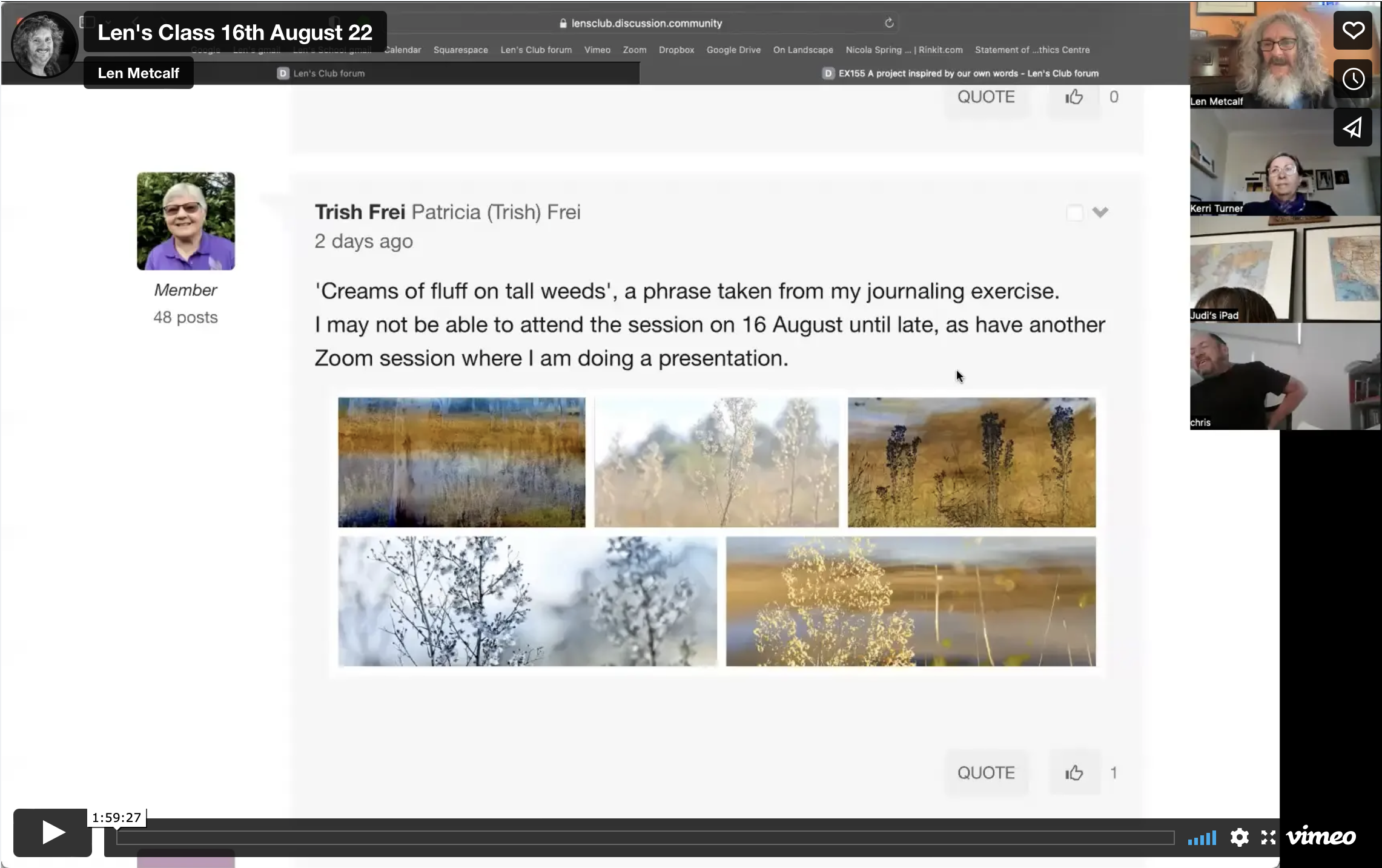 LC57 feedback on our projects