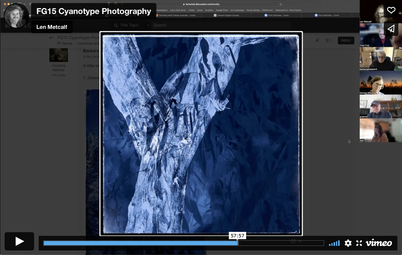 FG15 Cyanotype Photography Discussion