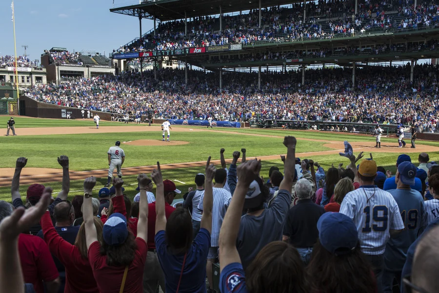 Cubs closer Hector Rondon strikes out Khris Davis to end the game. 