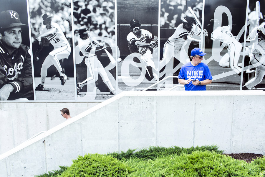 The outside of the Royals Hall of Fame. 