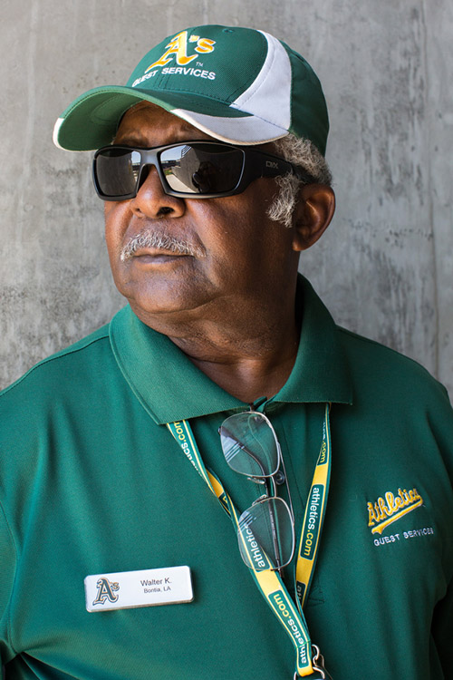 Walter, an usher in section 238, is a former aircraft electrician. The planes he worked on include the Ea6b, P3 and A3.