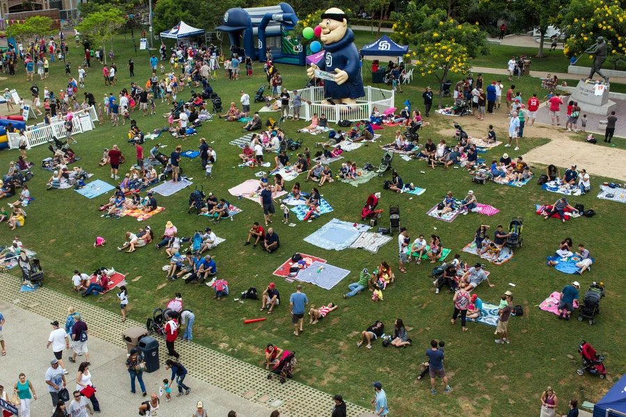 The Park at the Park is an area in the right-centerfield concourse when fans can relax. 