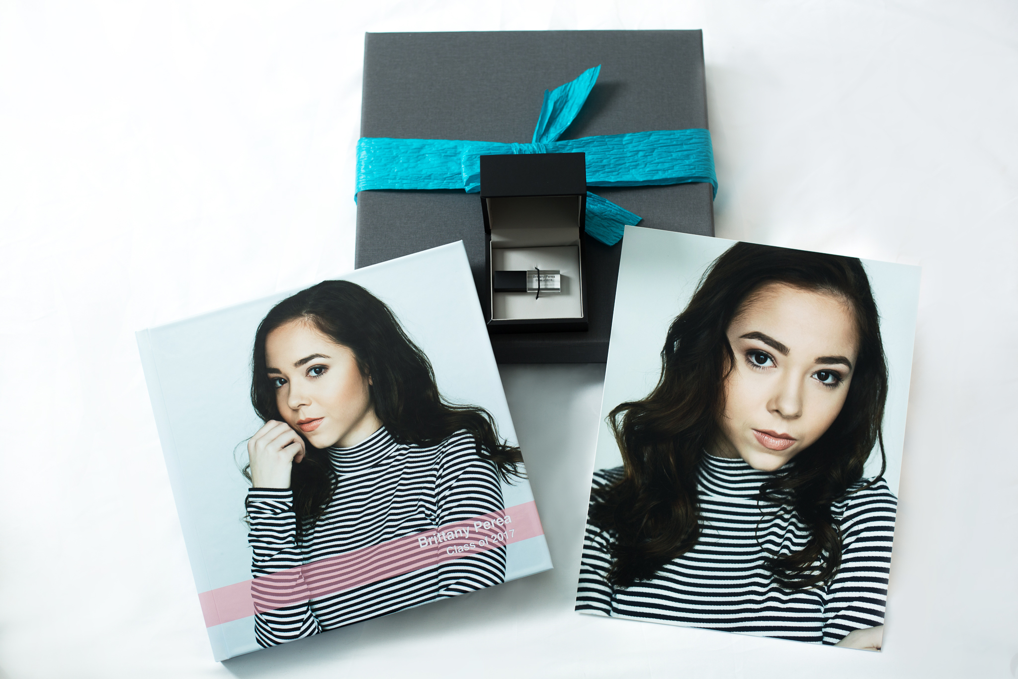 Album box, Photo Album, USB key, & Mounted Print