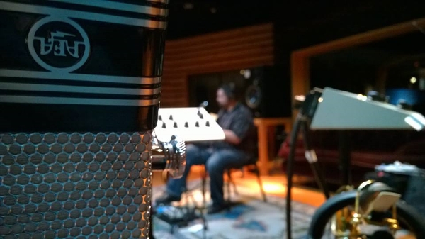 A shot from the Quartet Plus Recording Session at 25th Street Recording in Oakland