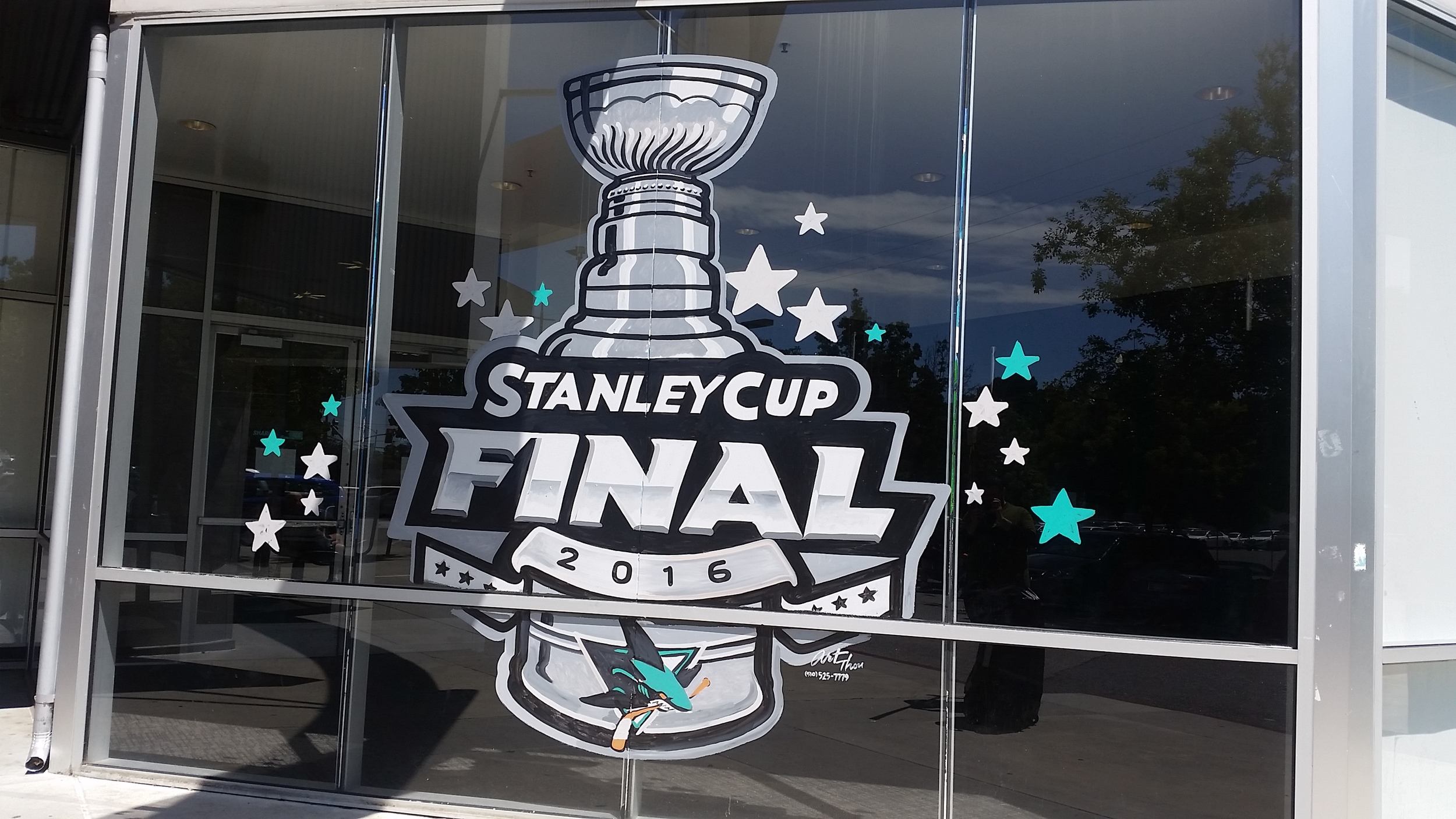 Main window at Sharks Ice in San Jose (Sharks practice space and public facility)