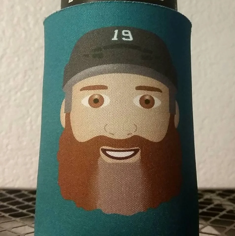 Joe Thornton beercuzzi (beardcuzzi?) acquired at a rally. 