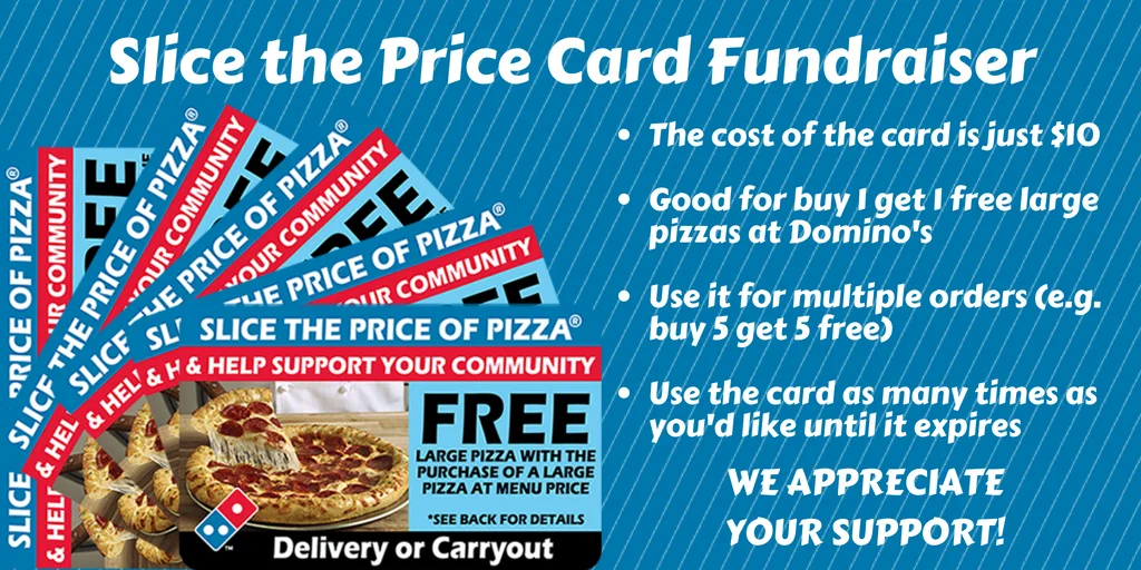 The cost of the card is just $10Good for buy 1 get 1 free large pizzas at Domino'sUse it for multiple orders (e.g. buy 5 get 5 free)Use the card as many times as you'd like until it expires.jpg