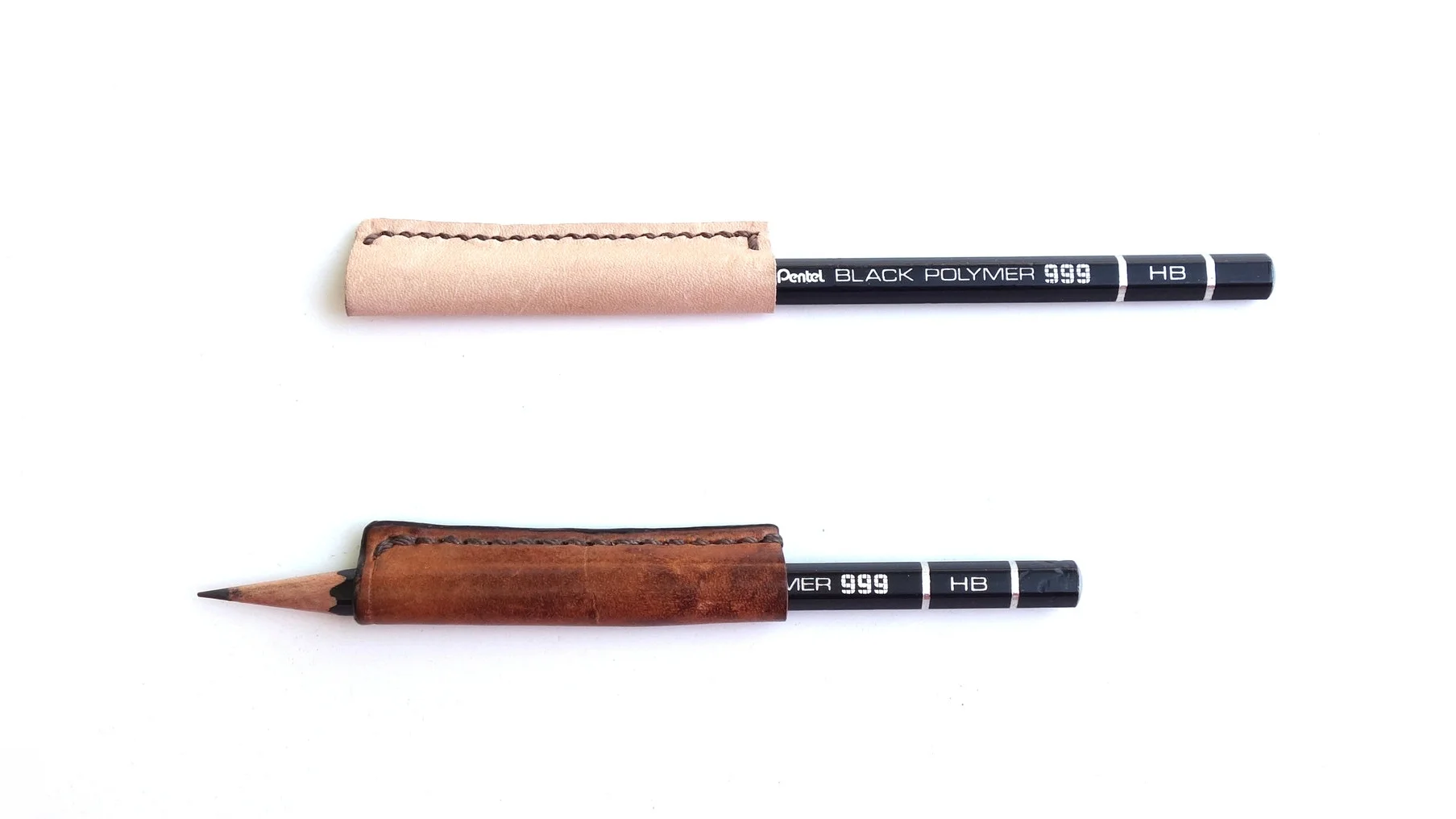 Grica : Combining the idea of leather cap and leather grip for pencils.