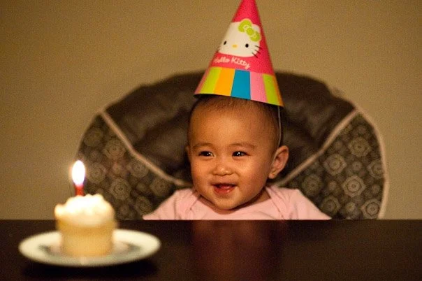 Our first major milestone.  I survived the first year.  Today is your first birthday.  It’s hard to believe that it went by so fast, parents weren’t kidding when they say how fast one year flys by.
I can’t really express into words…