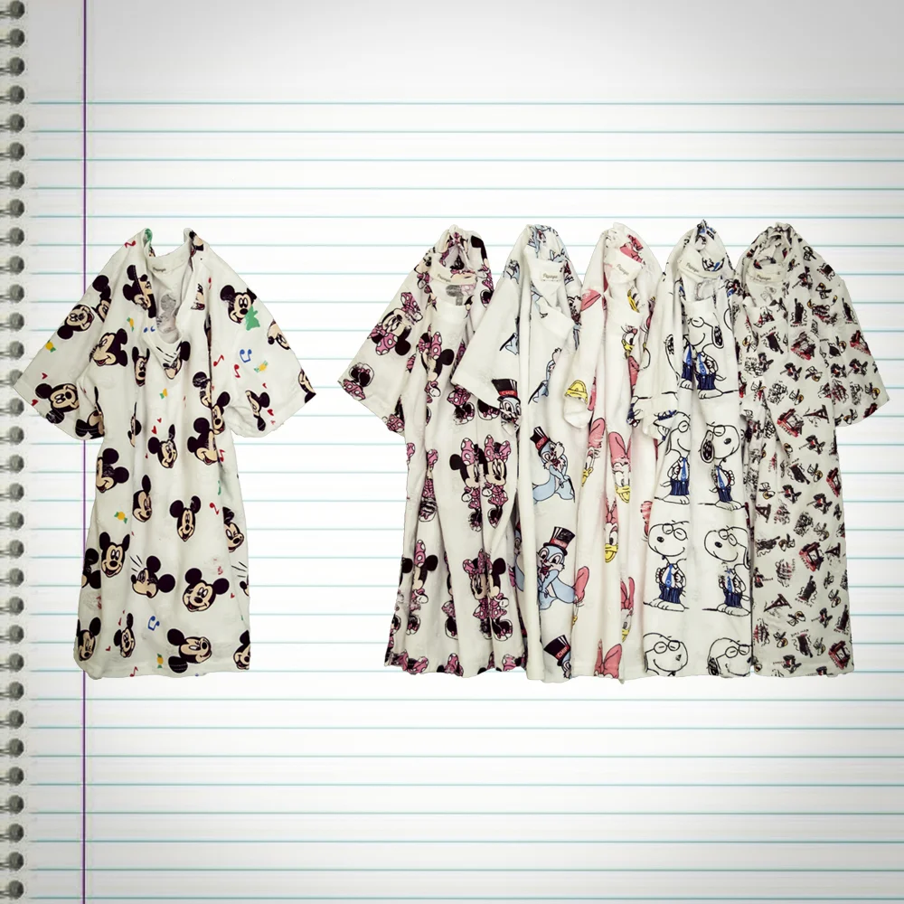 Cartoon Print Distressed Tee