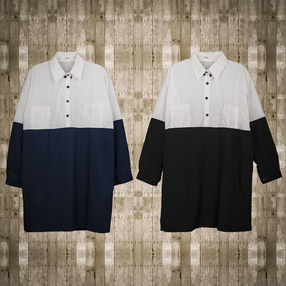 Two Tone Shirt Dress