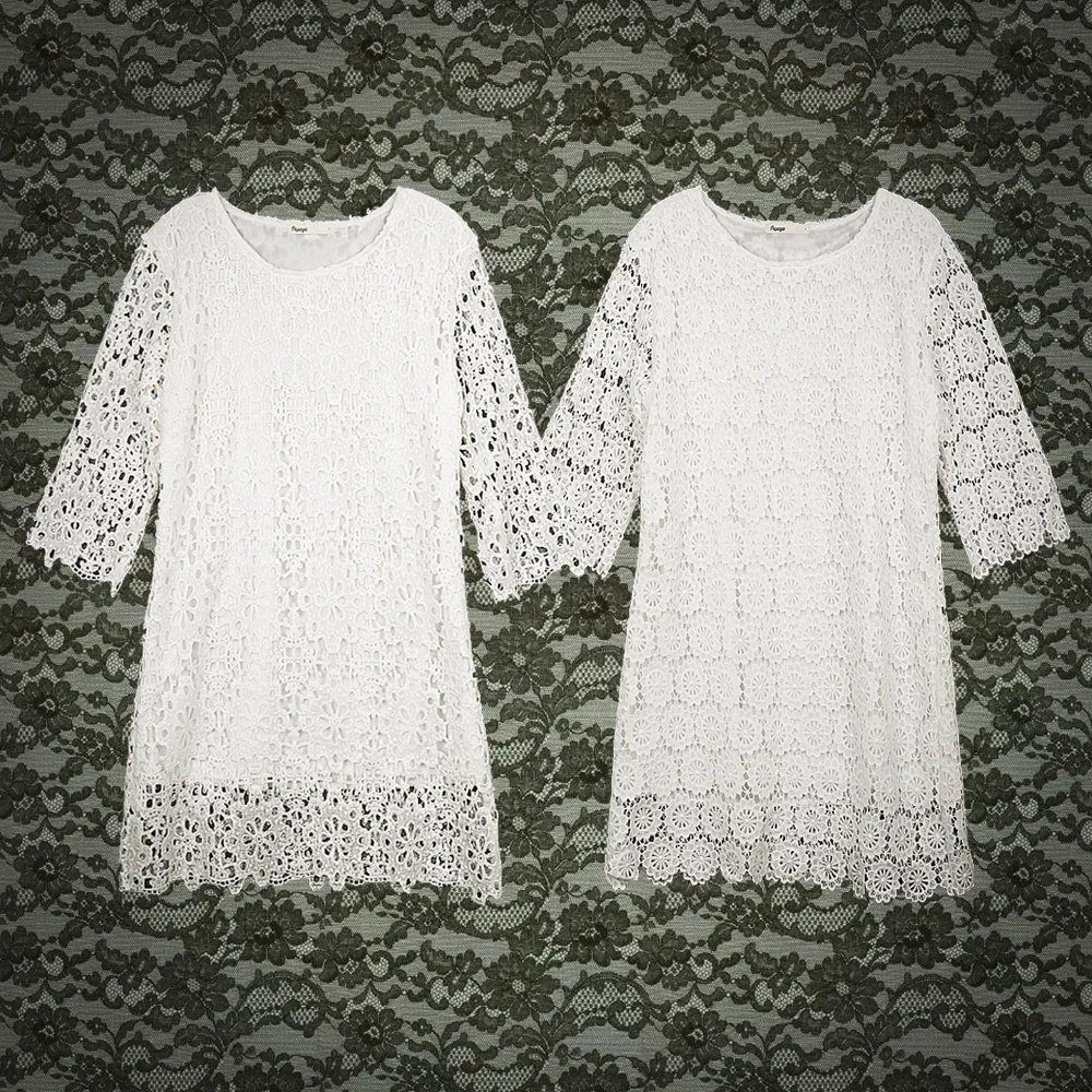 Classic Lace Midi Dress