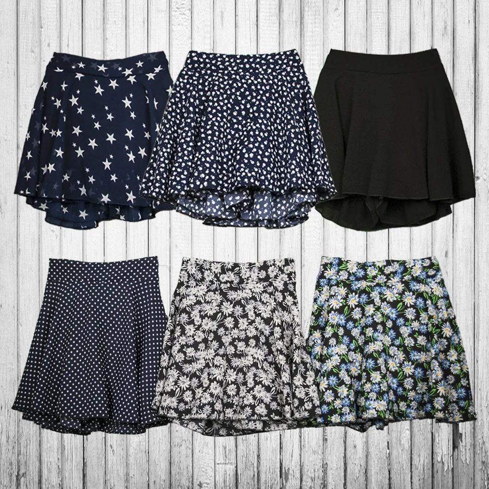 Full Chiffon Mini Skirtpants