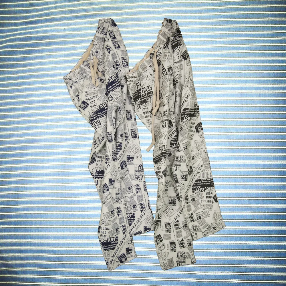 Clippings Montage Drawstring Pants
