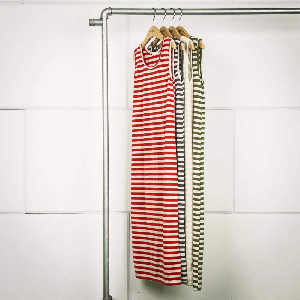 Striped Long Tank Dress