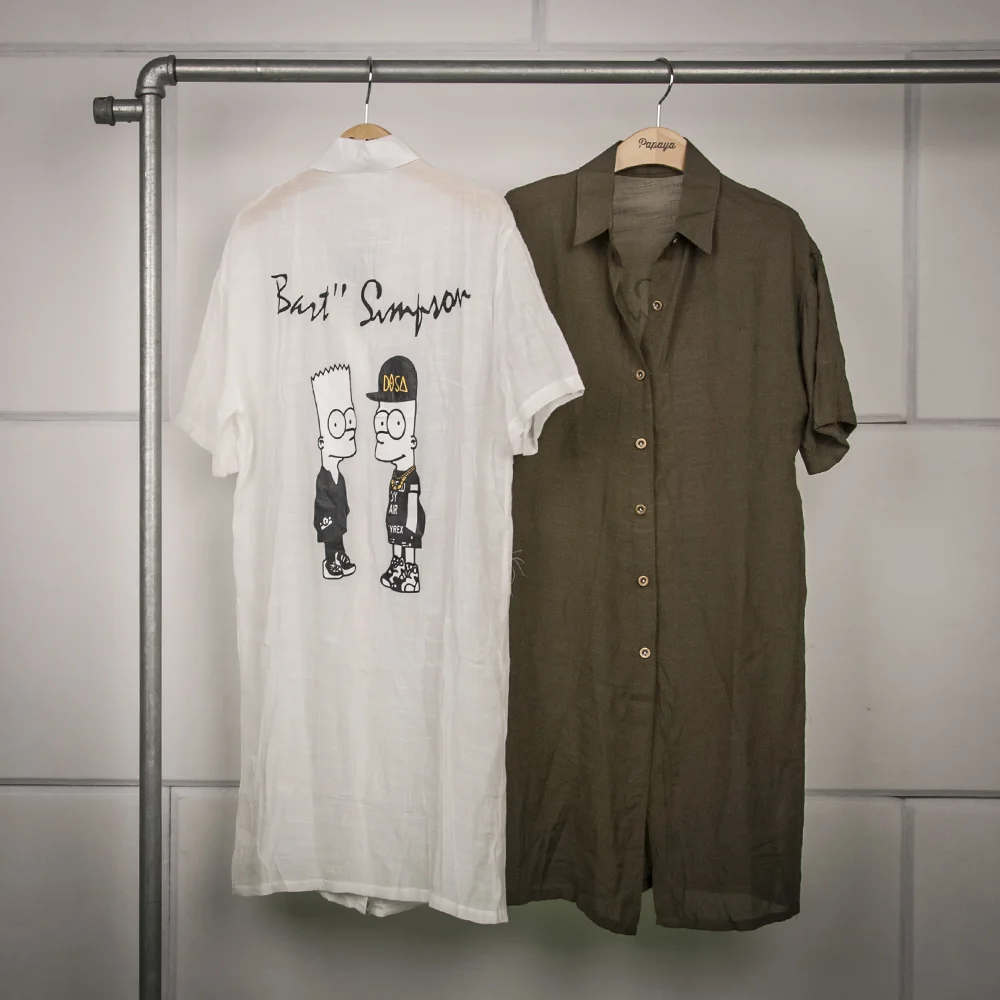 Longline 1/2 Sleeve Bart Simpson Blouse
