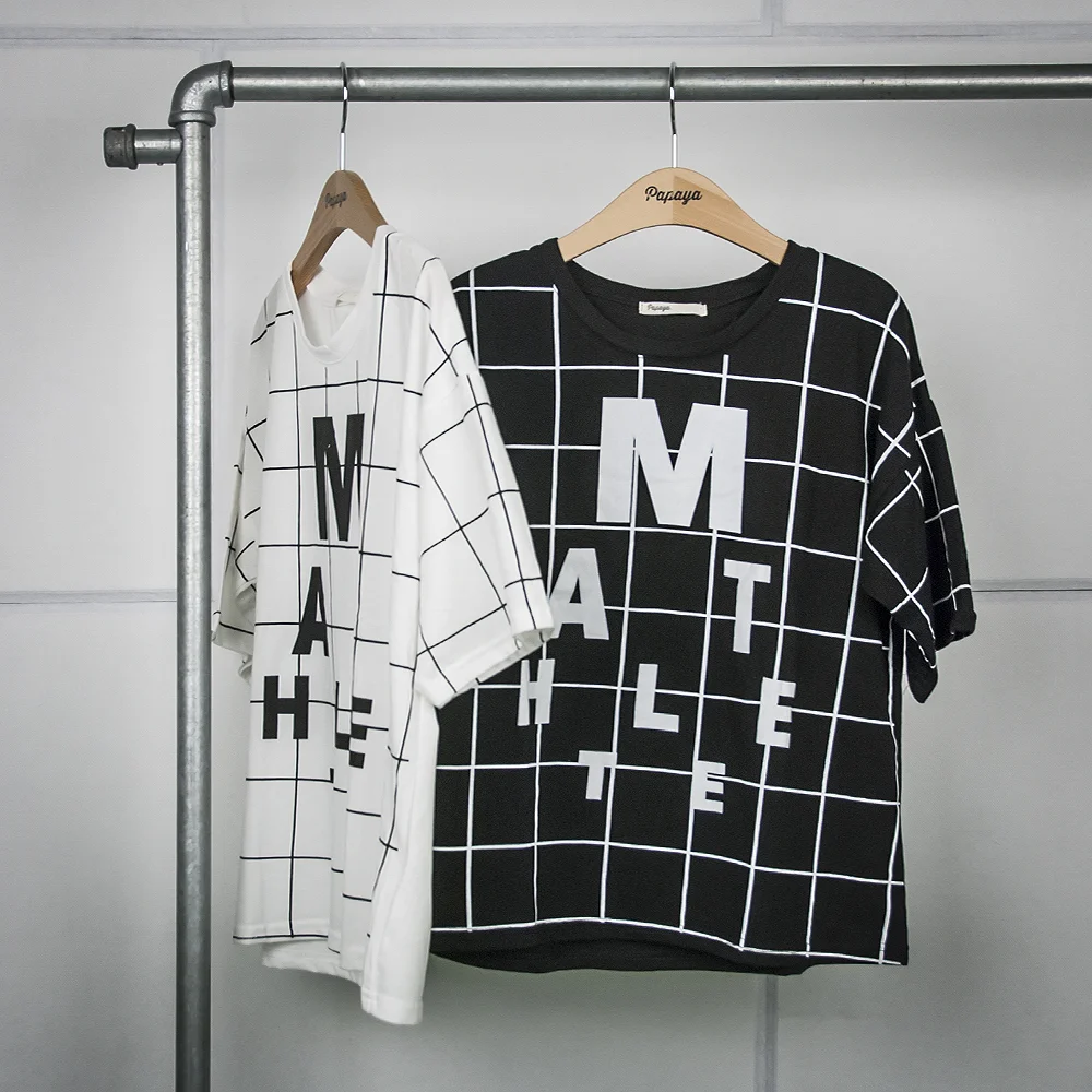 Grid Letters Wide Tee