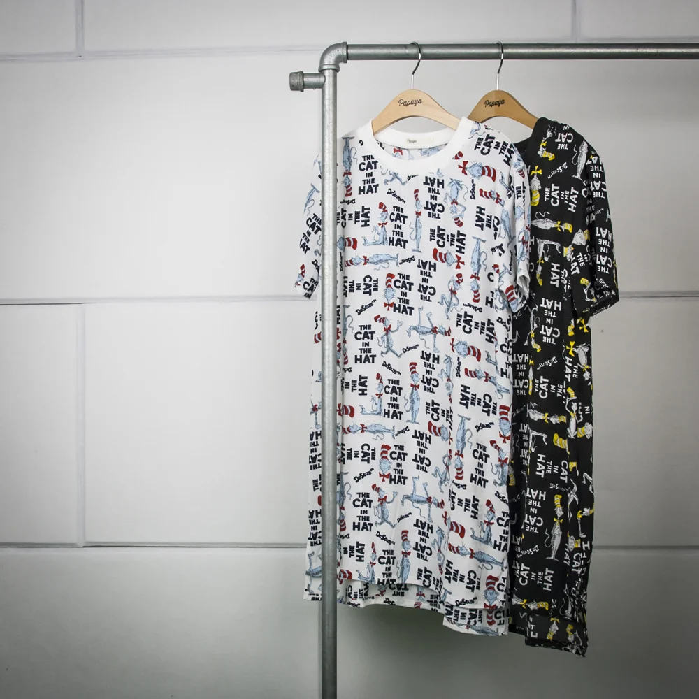 Chiffon "Dr. Seuss" T-shirt Dress