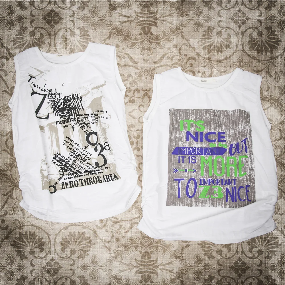 Cinched Graphic Muscle Tee