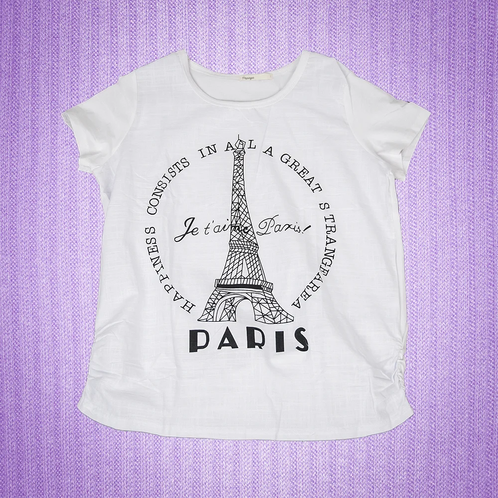 Front Linen "Paris" Dolman Tee