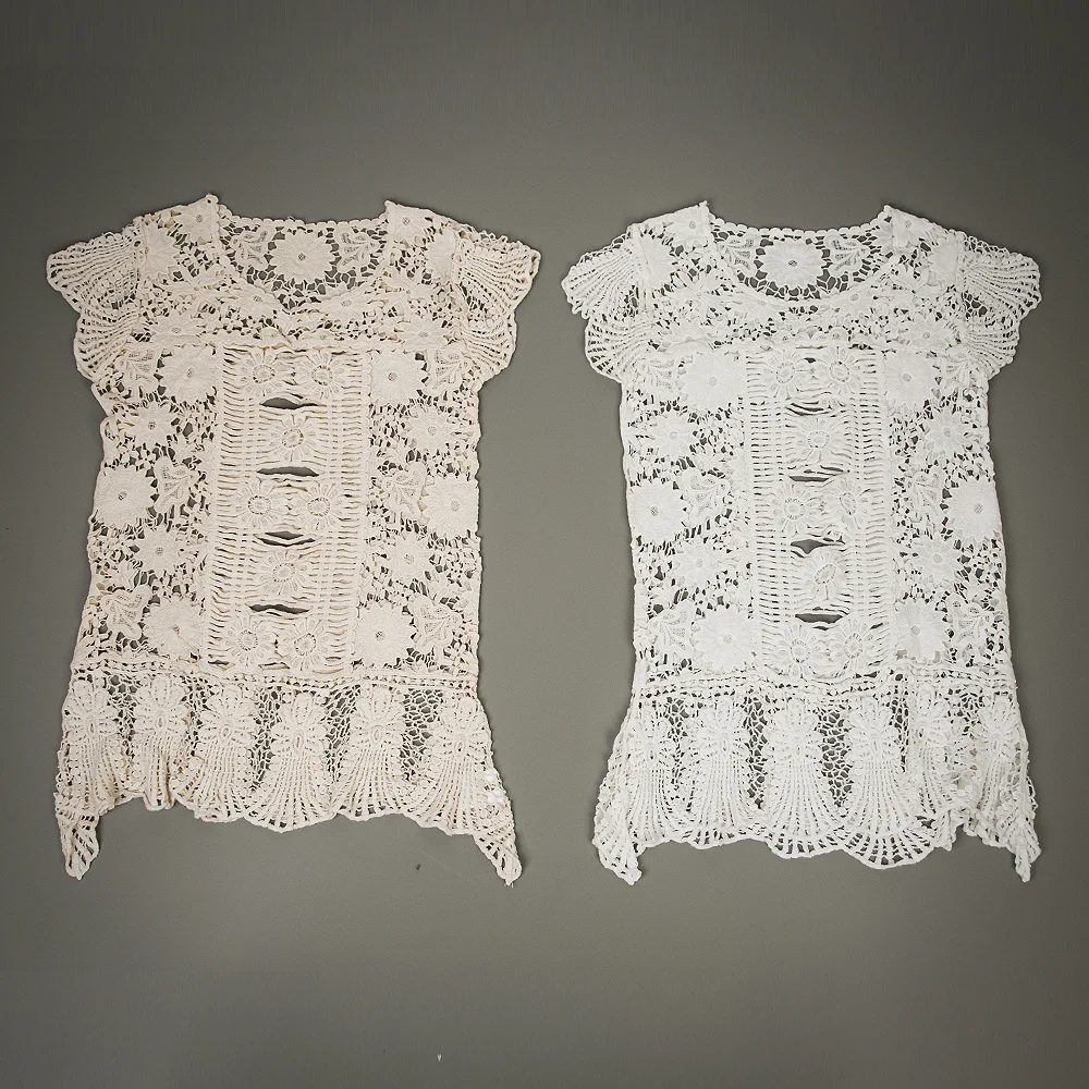 Floral Pattern Crochet Dress