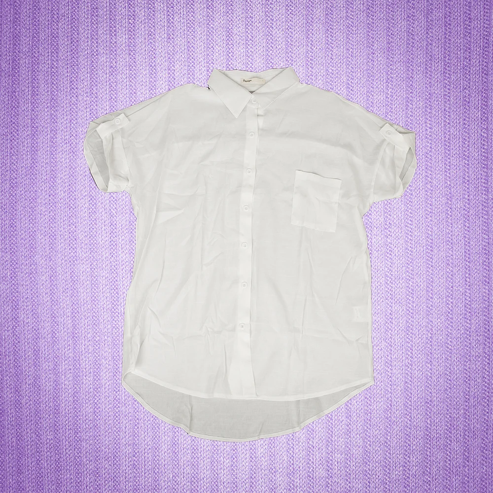 Classic Longline Linen Blouse