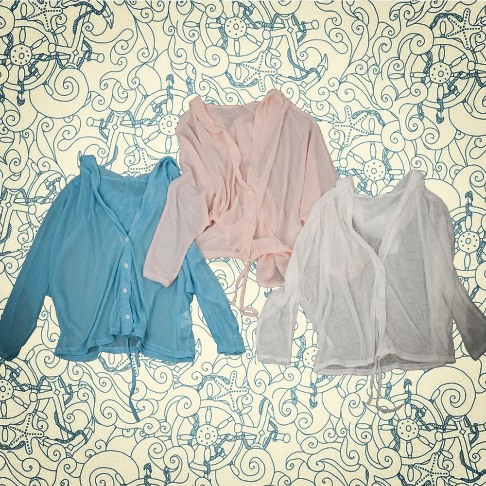 Sheer Mesh Hooded Cardigan