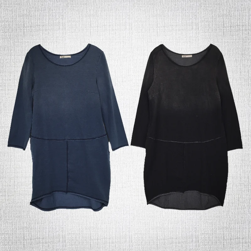 Asymetrical Boxy Midi Dress