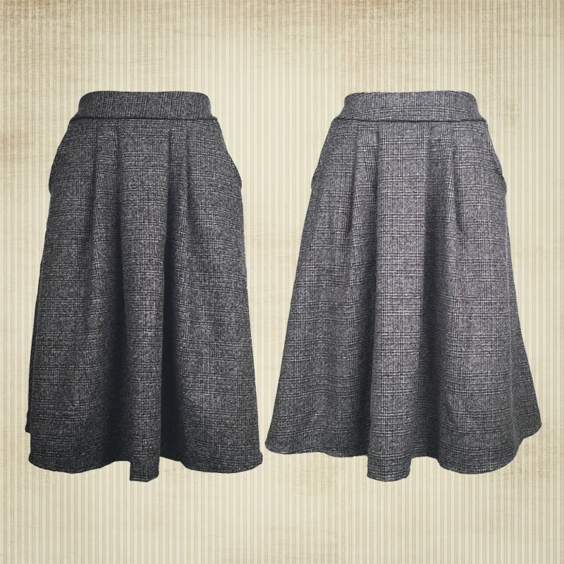 Pleated Midi Skirt
