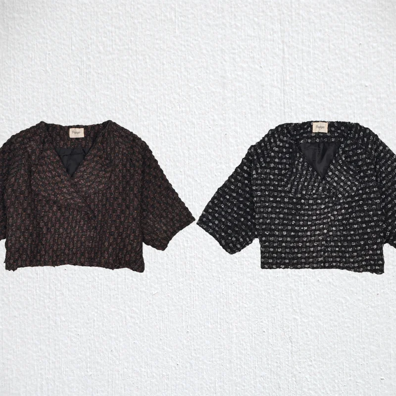 Open Front Crop Coat