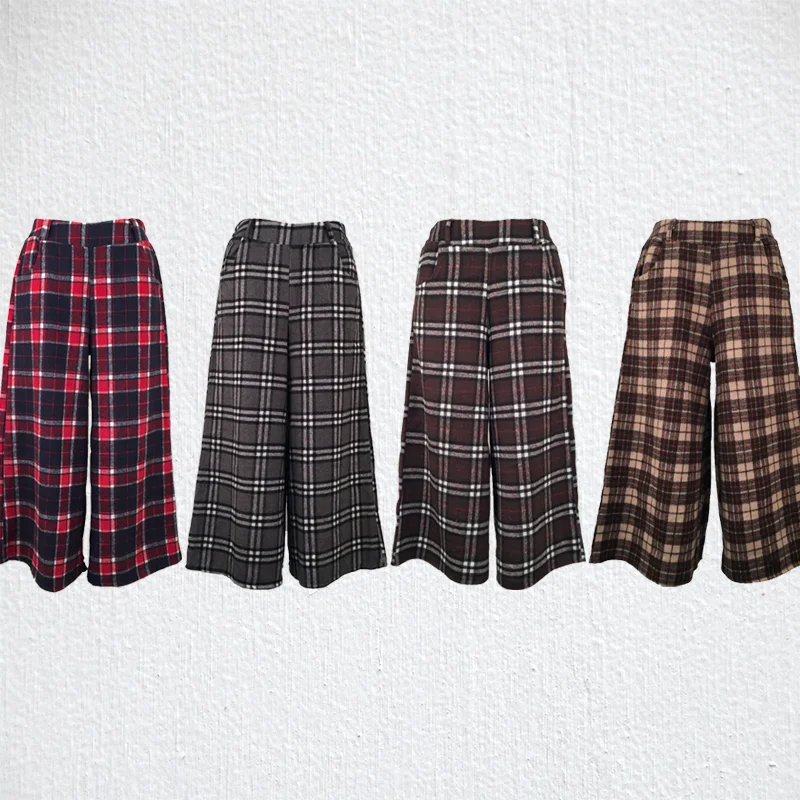 Classic Plaid Culottes