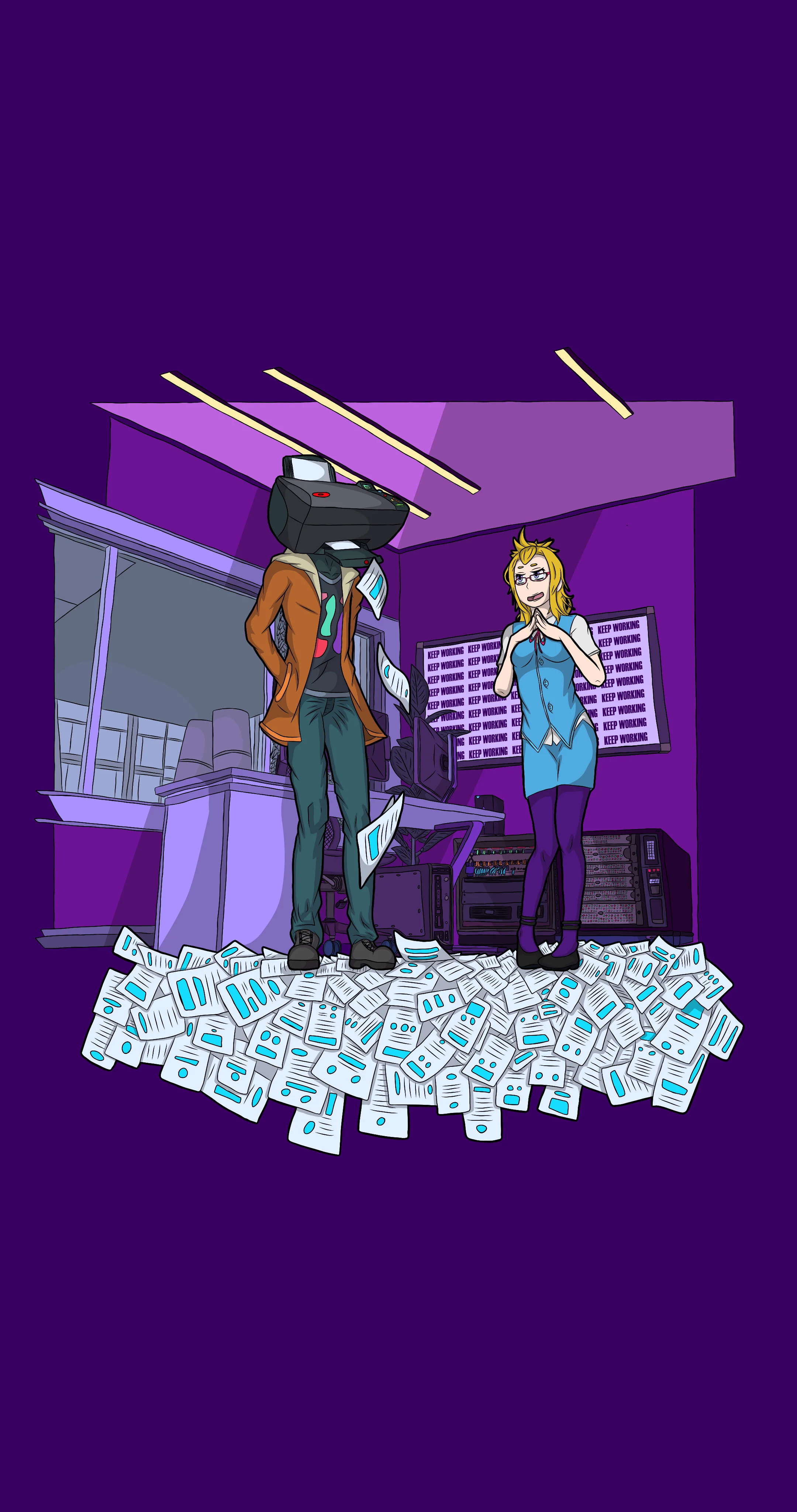 Printer Head 4k Phone Wallpaper 