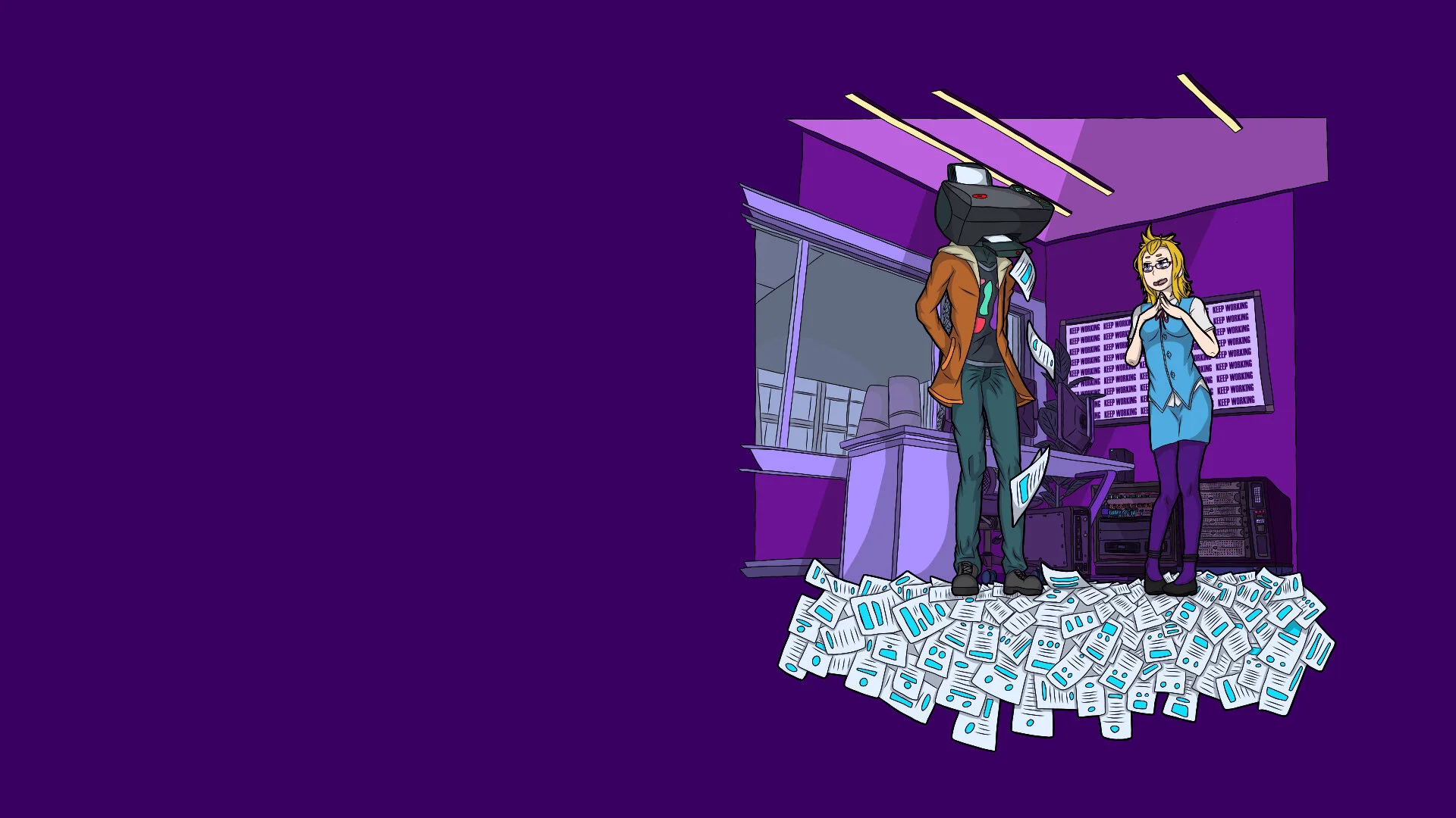 Printer Head HD Desktop Wallpaper