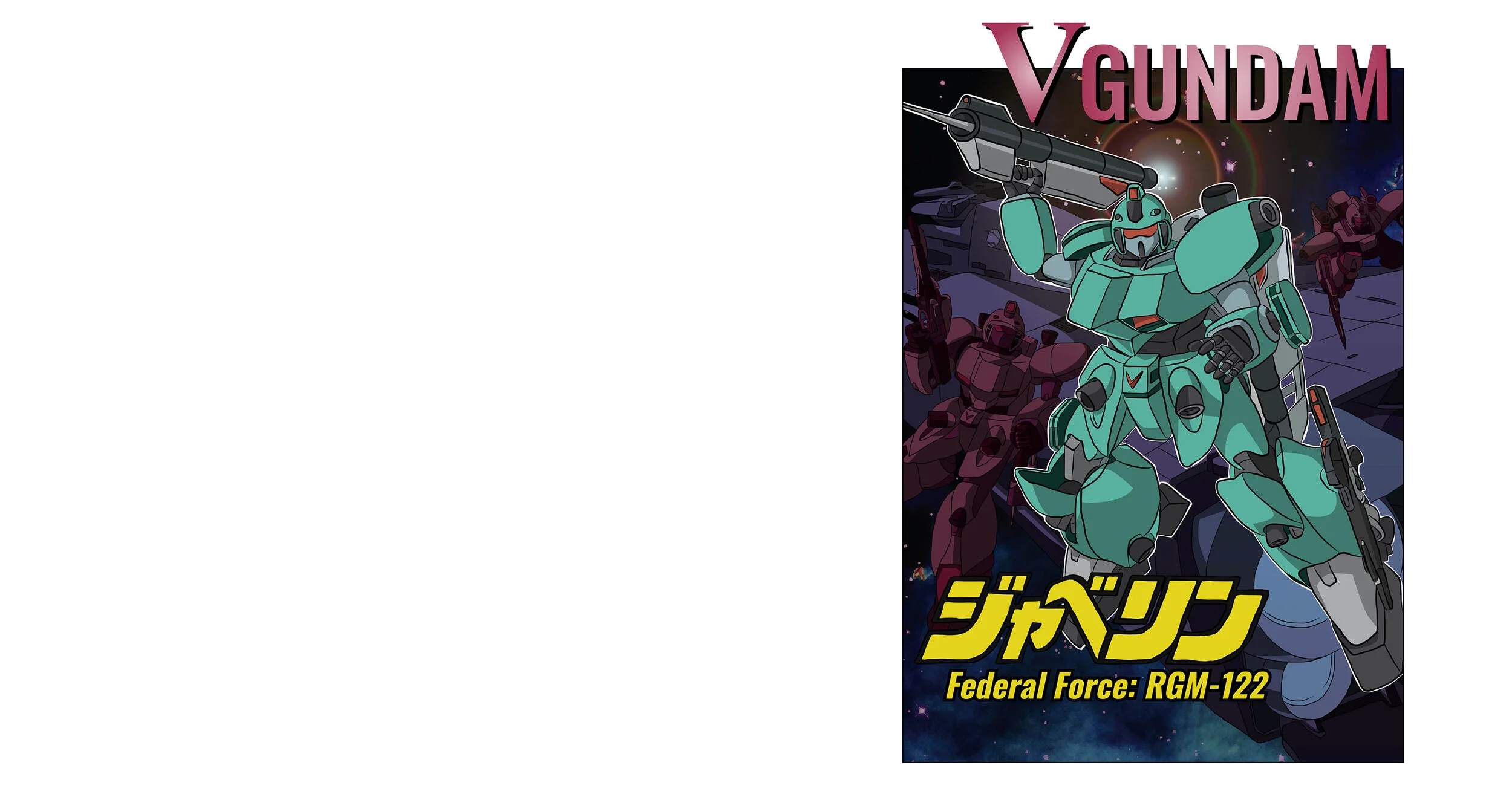 Retro v Gundam hd Desktop wallpaper