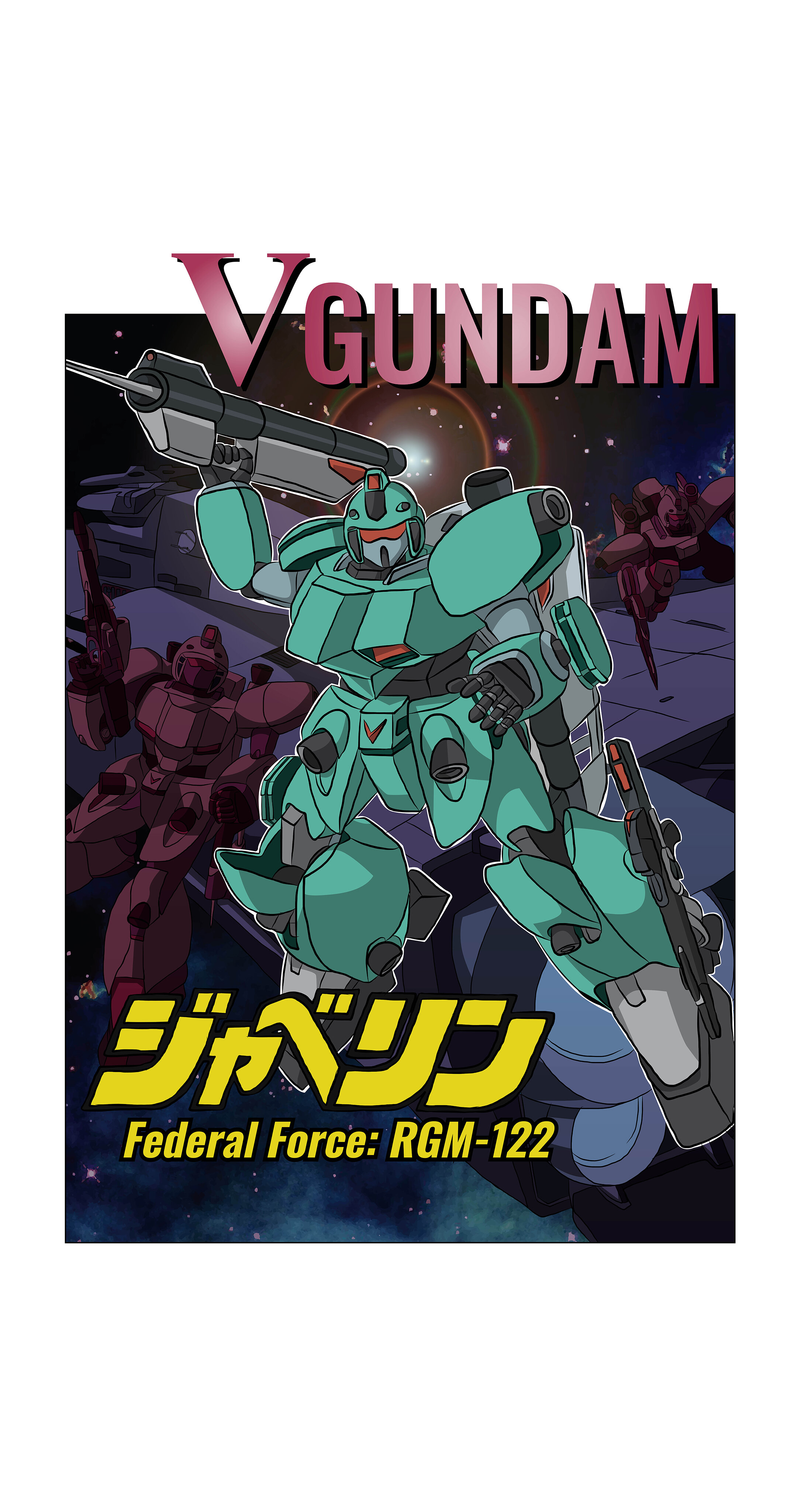Retro v Gundam 4k Phone Wallpaper 