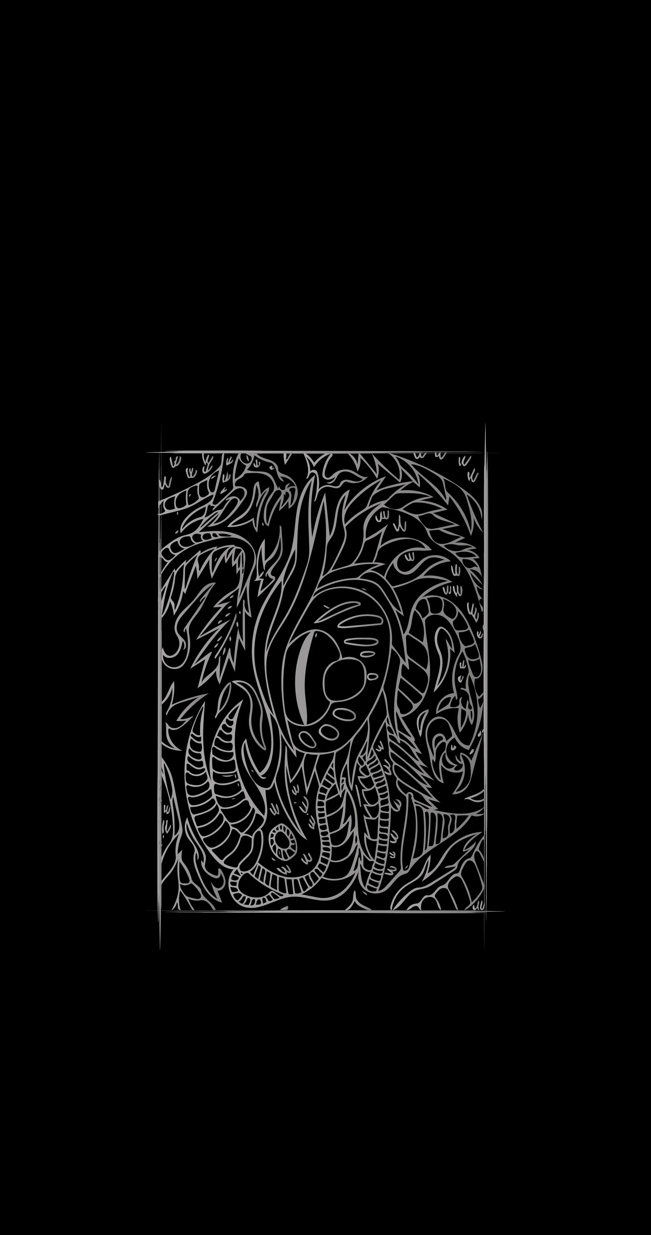 Coiled Dragon 4k phone wallpaper