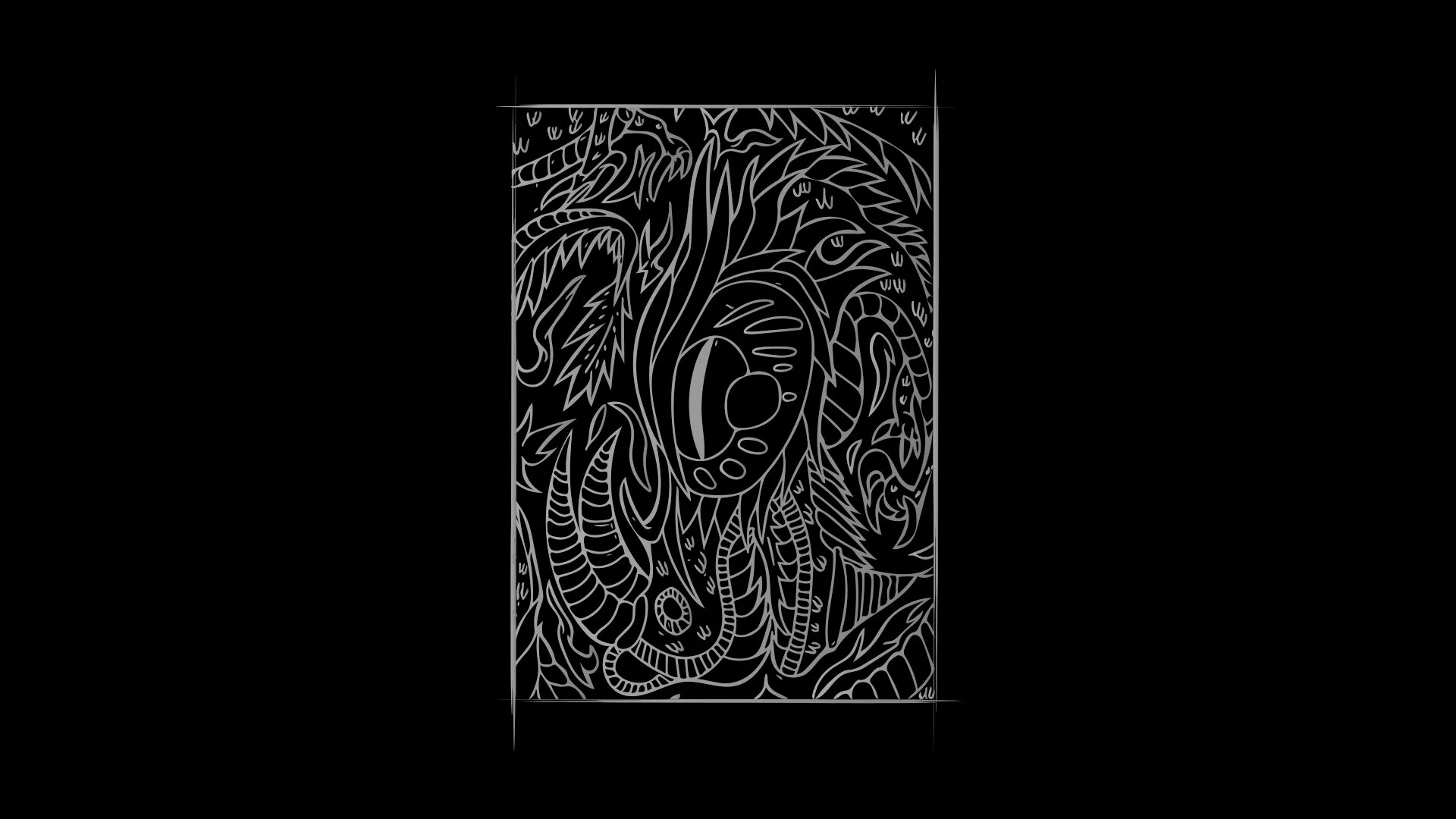 Coiled dragon hd desktop wallpaper