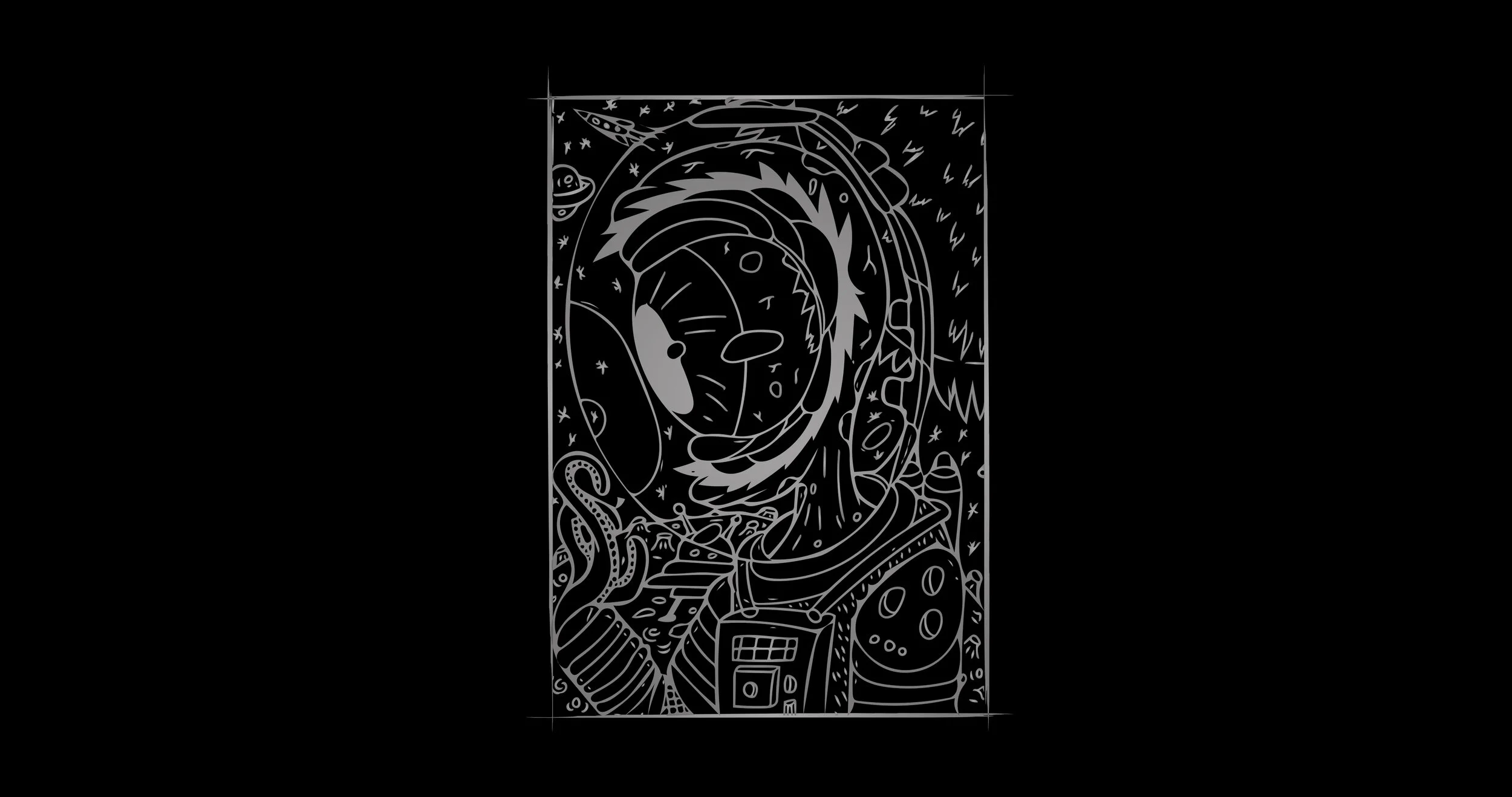 Giant Eyed Alien 4k desktop wallpaper