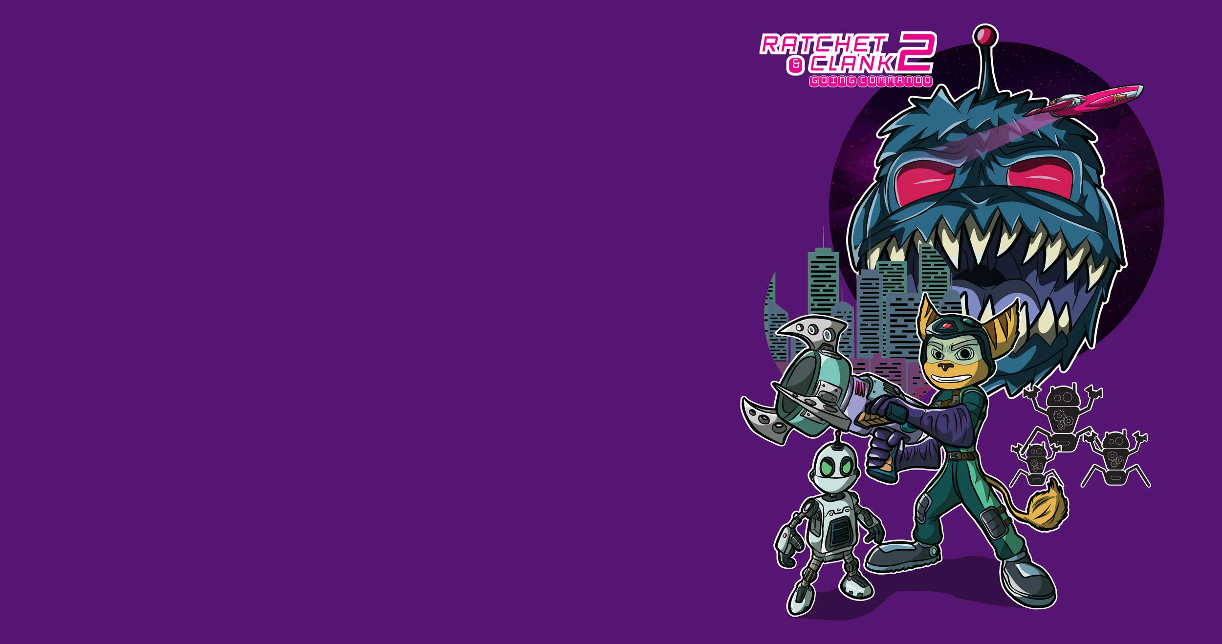 Ratchet and Clank 2 4k Desktop Wallpaper