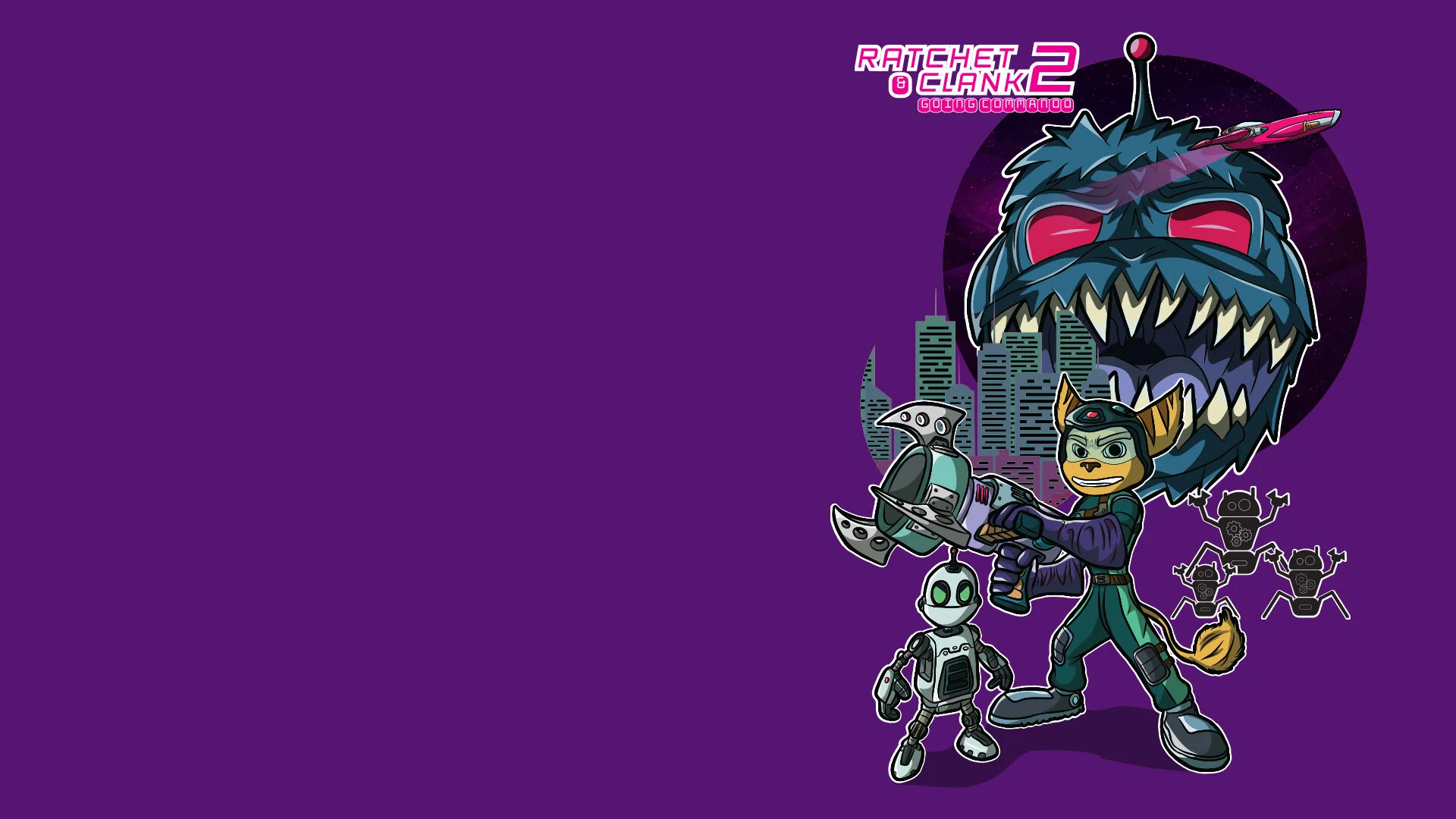 Ratchet and Clank 2 HD desktop Wallpaper