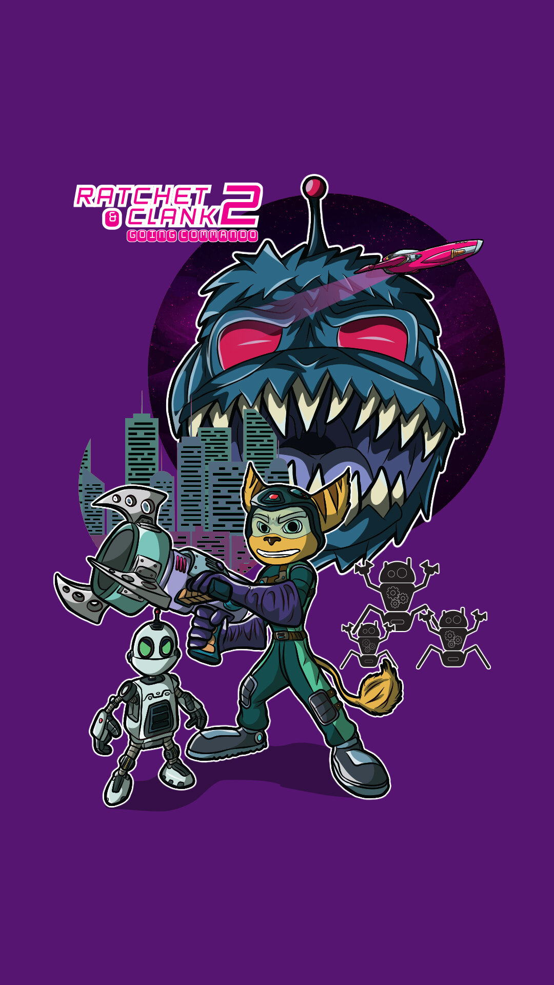 Ratchet and Clank 2 HD Phone Wallpaper