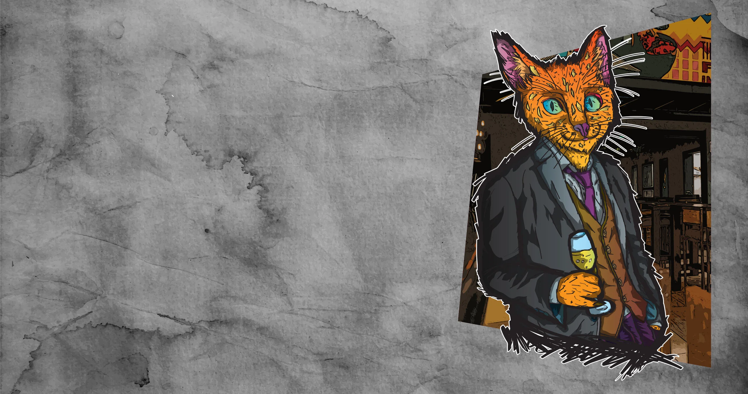 Cheers Cat 4K Desktop Wallpaper