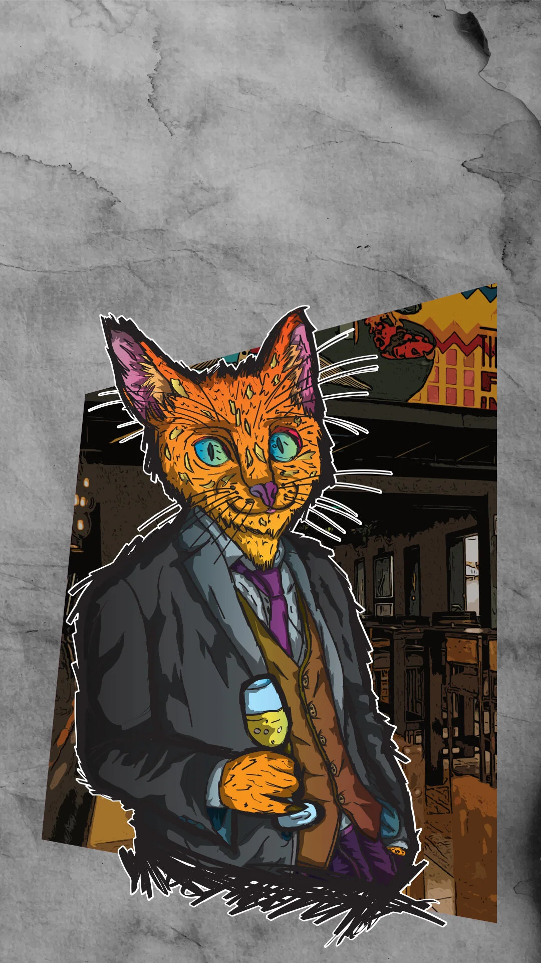 Cheers Cat HD Phone Wallpaper