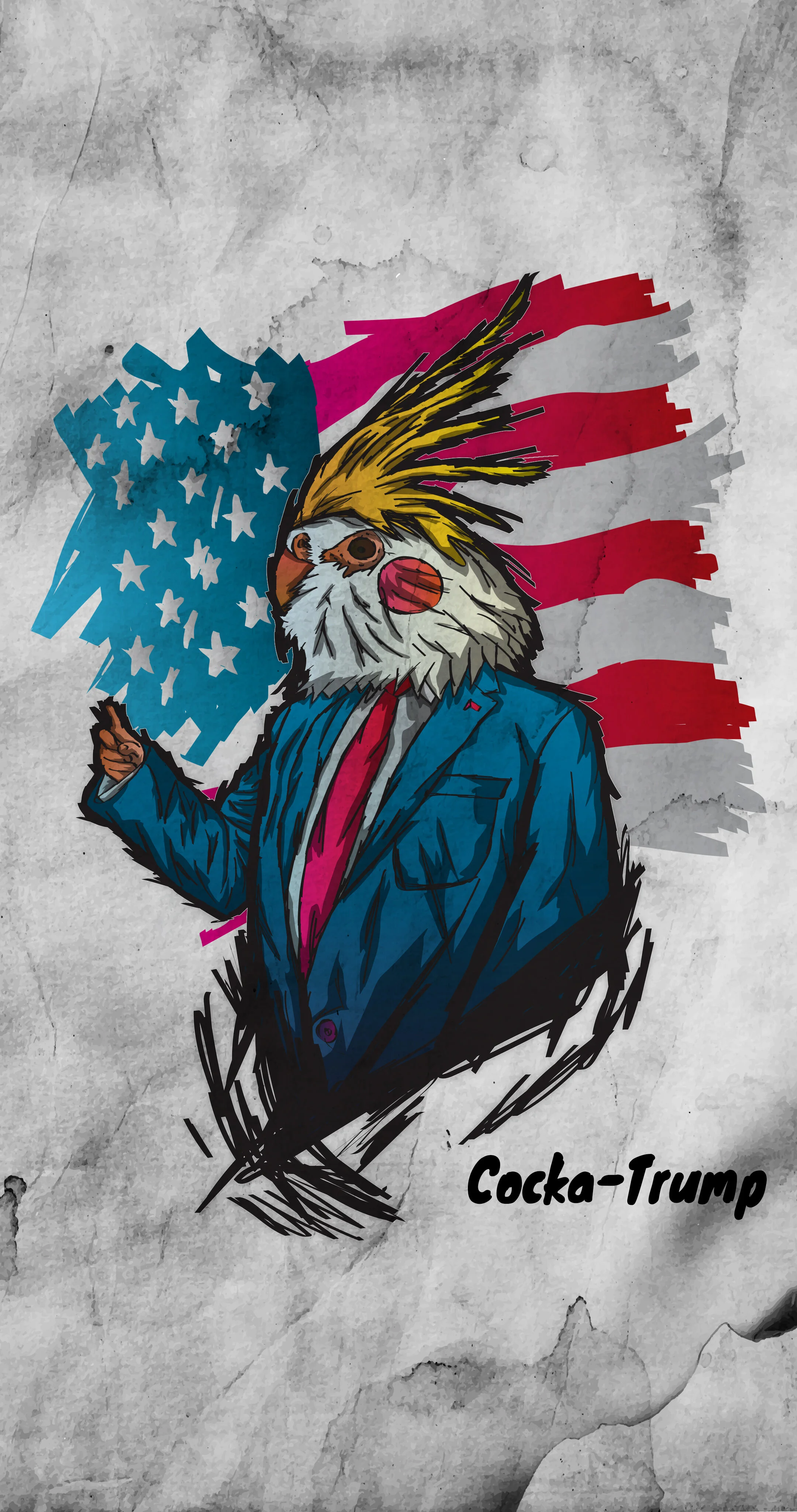 cocka trump 4k phone wallpaper