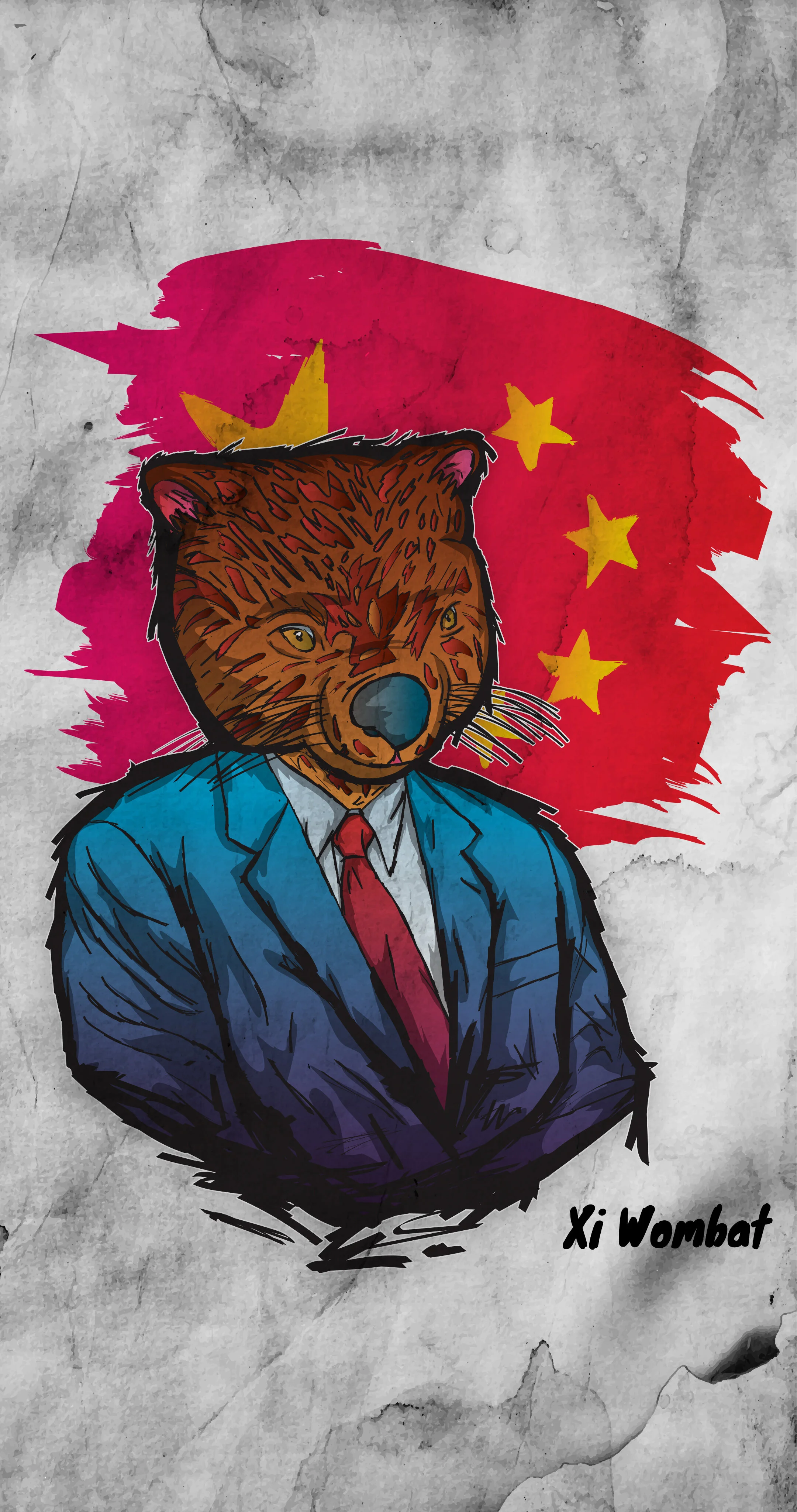 Xi Wombat 4k Phone Wallpaper